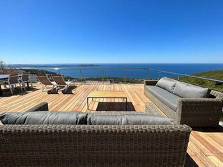 Terrasse vue mer incroyable bassin de nage