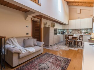 Villa Soleil - Living room with TV area