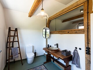 Bathroom attic floor