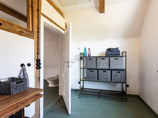 Bathroom attic floor