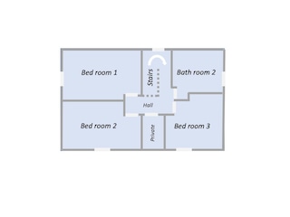 Grundriss der ersten Etage