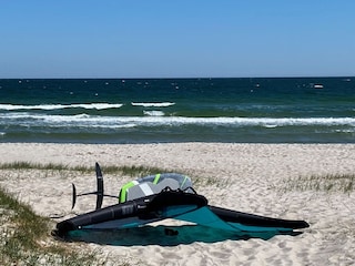 die Insel eignet sich hervorragend für Wingfoiling
