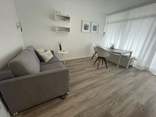 Wohnraum mit Schlafsofa