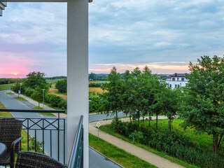 Sonnenaufgang ... Blick vom Balkon