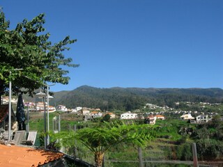 View of the World Heritage Site from the garden in winter