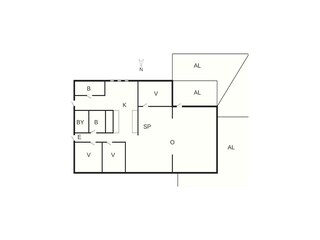 Vakantiehuis Ellös Grondplan 7
