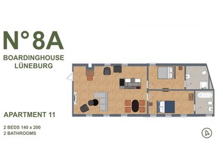 Grundriss Apartment 11