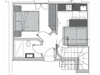 Floorplan. Furniture is similar but not exact