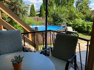 Cosy seating area on the terrace