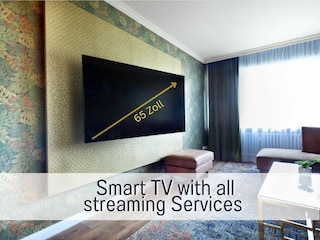 Wohnzimmer, Smart TV mit Netflix