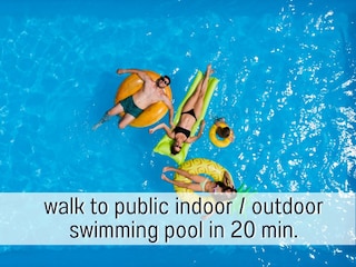 Öffentliches Schwimmbad in 20 min zu erreichen