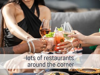 Viele Restaurants nicht weit entfernt