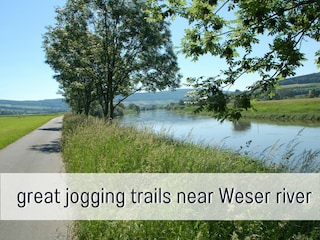 gute Fahrrad/jogging Wege in der nähe vom Weser