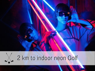Neongolf nur 2 km entfernt