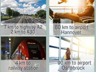 4km vom Bahnhof entfernt