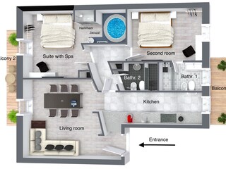 Holiday house Rom Süden Floor Plan 42