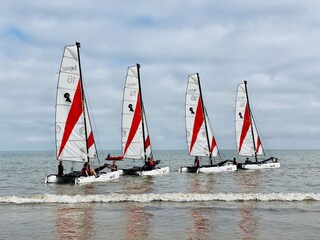 Segelboot in Courseulles