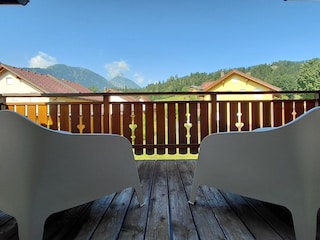 Blick vom Balkon