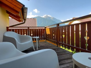 Blick vom Balkon auf den Polinik