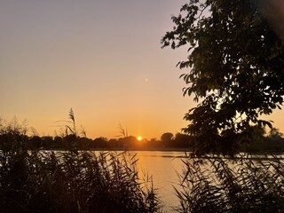 Sonnenuntergang an der Slingeplas