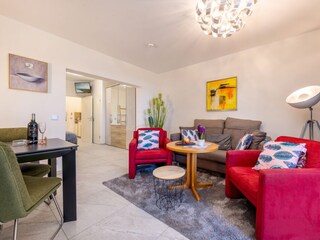 Blick zum Schlafbereich.