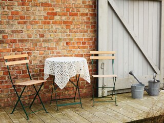 Terrasse an der Vorderseite
