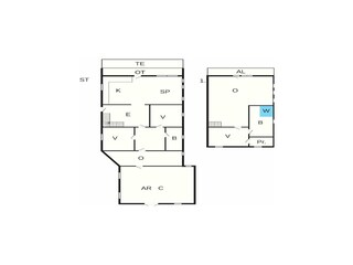 Vakantiehuis Agger Grondplan 53