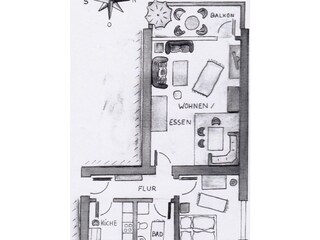 Ferienwohnung Borkum Grundriss 14