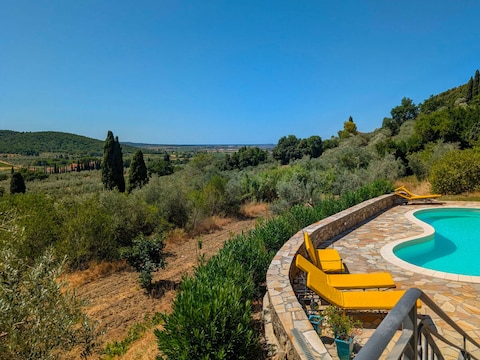 Villa Poggio al Coniglio a Suvereto con piscina