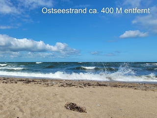 Ostseestrand in 400 M entfernt