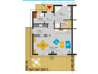 Casa per le vacanze Nordhorn Pianta del piano 57