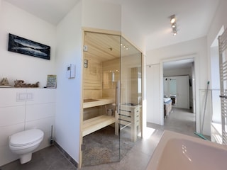 Duschbad mit Sauna Dünenhus