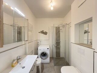 zusätzliches Duschbad im Dünenhus