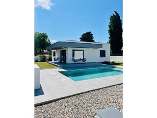 Blick aufs Haus
