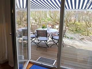Blick auf die Terrasse
