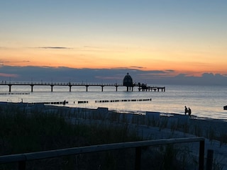 Blick auf die Seebrücke