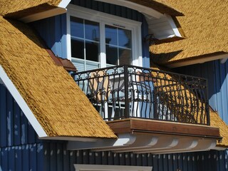 Blick auf den Wohnzimmerbalkon