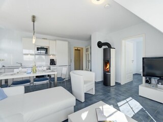 Wohnbereich mit Kamin