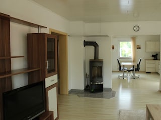 Kaminofen im Wohnzimmer