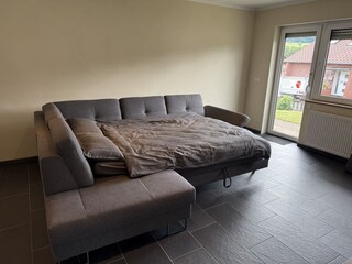 Schlafsofa mit Topper 10cm , 140x200