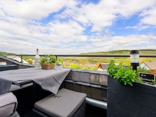 Terrasse mit Blick auf die Mosel
