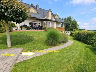 Hauansicht mit Beschriftung