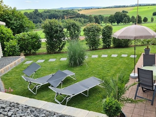 Außenanlage von oben