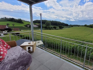 Aussicht vom Balkon