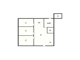 Vakantiehuis Ebeltoft Grondplan 2