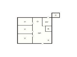 Vakantiehuis Ebeltoft Grondplan 3