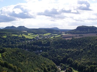 Blick nach Pfaffendorf und Pfaffenstein von der Festung