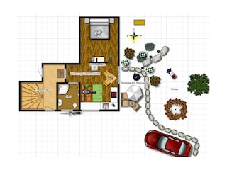 Grundriss Fewo Gartenschläfer