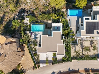 Luftaufnahme der Villa