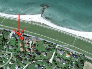 Direkt hinterm Deich und nur wenige Meter zum Strand